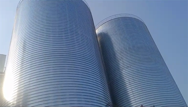 清水河2座混凝土高架卷板仓